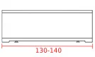 Заказать фронтальная панель 130-140 см 