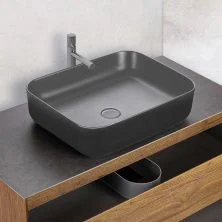 Vincea Раковина накладная 50х39 см, антрацит матовая VBS-105MA