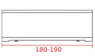 Заказать фронтальная панель 180-190 см 