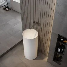 Vincea Раковина напольная Solid Surface 40х40 см, белая матовая VBS-6SP01MW