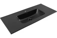 Aquanet Раковина Flat 100х46 см, черная матовая