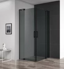 Cezares Душевое ограждение SLIDER 70х100 см, серый\черный SLIDER-AH-2-70/80-100/110-GRIGIO-NERO