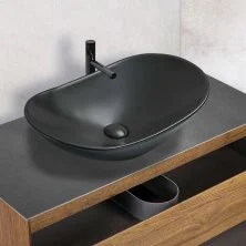 Vincea Раковина накладная 61х36 см, матовая черная VBS-508MB