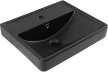 Aquanet Раковина Ирис 50х41 см, черная матовая