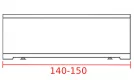 Заказать фронтальная панель 140-150 см 
