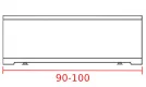 Заказать фронтальная панель 90-100 см 