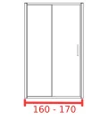 Душевая дверь 160 - 170 см Душевая дверь 160 - 170 см