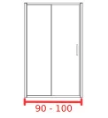 Душевая дверь 90 - 100 см Душевая дверь 90 - 100 см