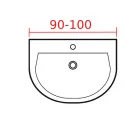 Подвесная раковина 90-100 см Подвесная раковина 90-100 см