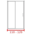 Душевая дверь 110 - 120 см Душевая дверь 110 - 120 см