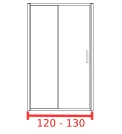 Душевая дверь 120 - 130 см Душевая дверь 120 - 130 см