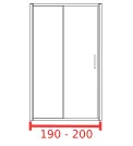 Душевая дверь 190 - 200 см Душевая дверь 190 - 200 см