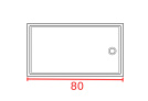 Душевое ограждение прямоугольное 80 см Душевое ограждение прямоугольное 80 см