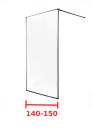 Душевая перегородка 140-150 см Душевая перегородка 140-150 см