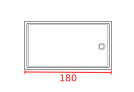 Душевое ограждение прямоугольное 180 см Душевое ограждение прямоугольное 180 см