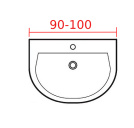 Подвесная раковина 90-100 см Подвесная раковина 90-100 см