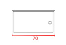 Душевое ограждение прямоугольное 70 см Душевое ограждение прямоугольное 70 см