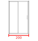 Душевая дверь 200 см и более Душевая дверь 200 см и более
