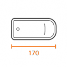 Длина 170 см Длина 170 см