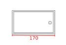 Душевое ограждение прямоугольное 170 см Душевое ограждение прямоугольное 170 см