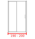 Душевая дверь 190 - 200 см Душевая дверь 190 - 200 см