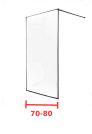 Душевая перегородка 70-80 см Душевая перегородка 70-80 см